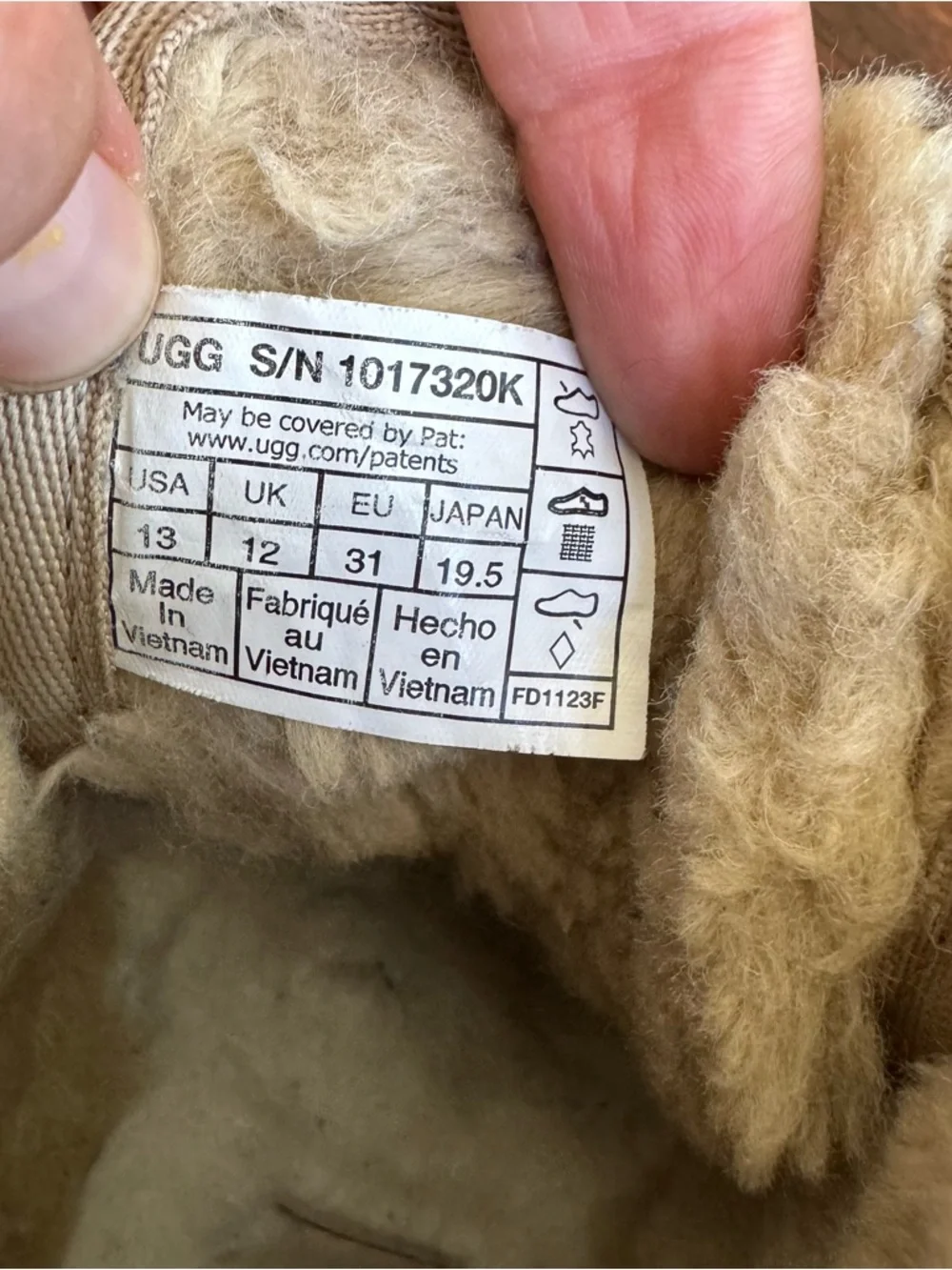 Ugg Unisex Kids Neumel II 1017320K Brown Lace-Up Ankle Chukka Boots Size 13